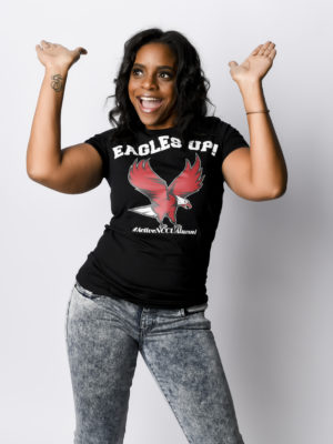 "Eagles Up!" #ActiveAlmuni Tshirt (Ladies T)