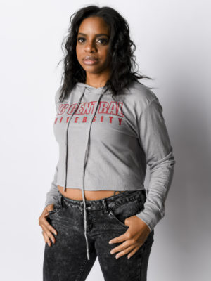 The NCCU “Eagle Eye” cropped hooded shirt