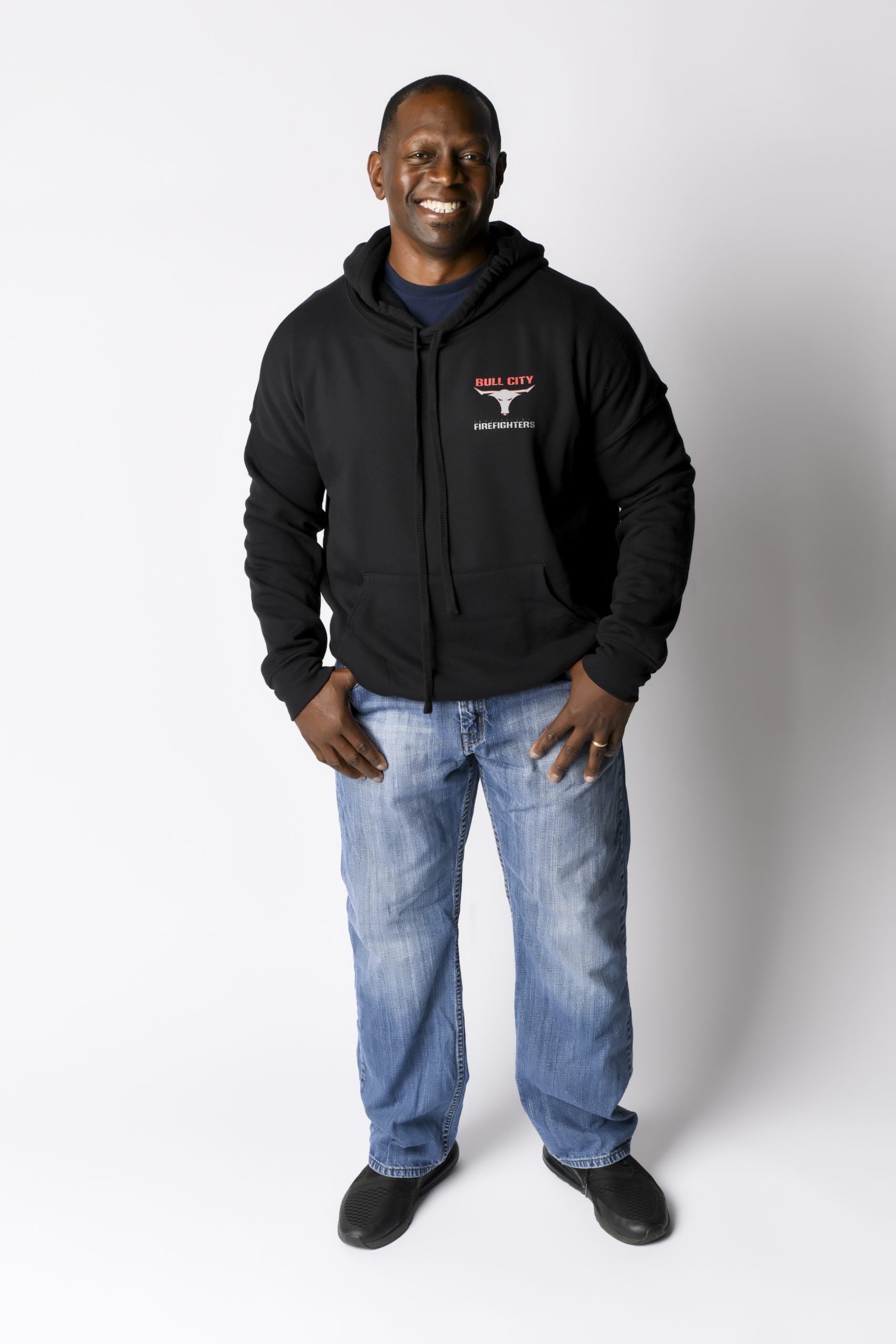 Bull City Professional Firefighters Black Hoodie - Image 3
