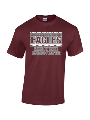 NCCU Raleigh-Wake Alumni Association Maroon tshirt