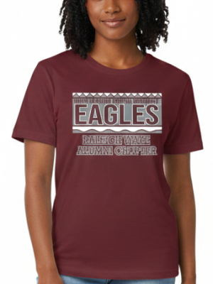 NCCU Raleigh-Wake Alumni Association Maroon tshirt