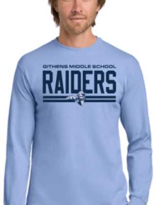 Githens Middle Raiders logo Long Sleeve T-Shirt
