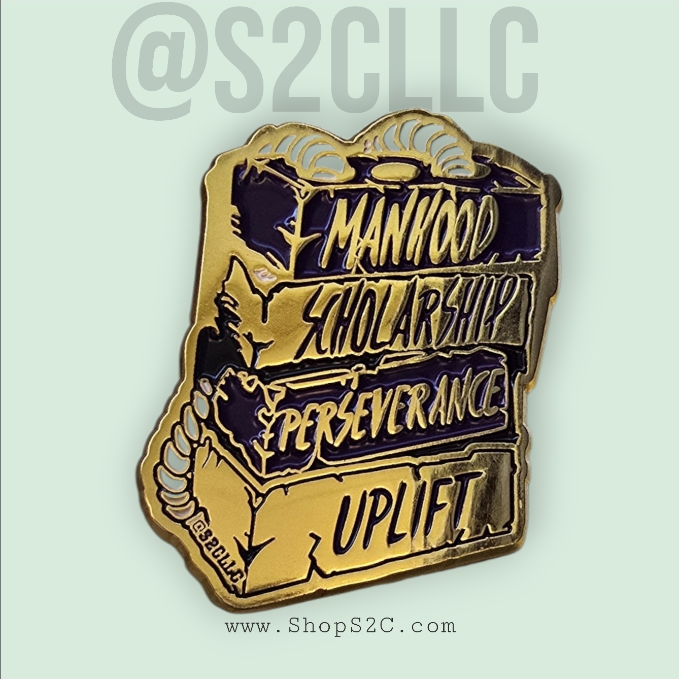 "Built, Not Given" Lapel Pin